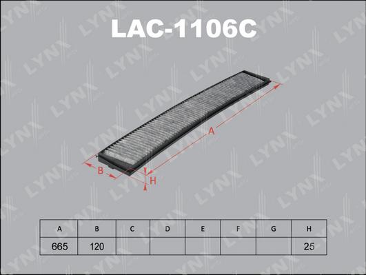 LYNXauto LAC-1106C - Filtr, daxili hava furqanavto.az