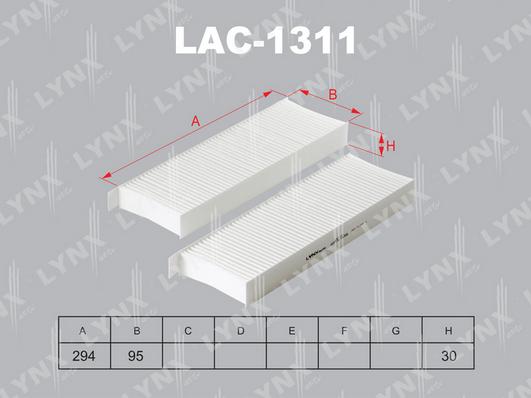LYNXauto LAC-1311 - Filtr, daxili hava furqanavto.az