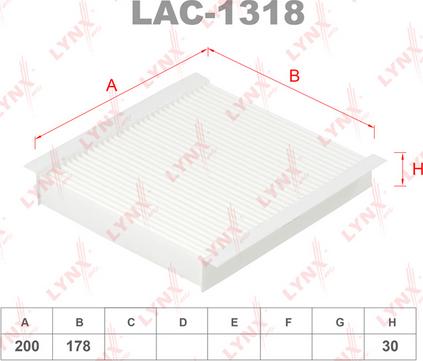 LYNXauto LAC-1318 - Filtr, daxili hava furqanavto.az