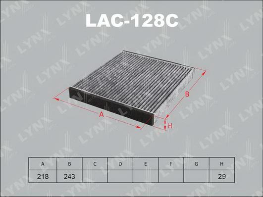 LYNXauto LAC-128C - Filtr, daxili hava furqanavto.az