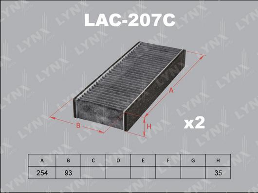 LYNXauto LAC-207C - Filtr, daxili hava furqanavto.az