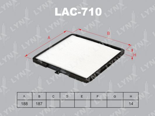 LYNXauto LAC-710 - Filtr, daxili hava furqanavto.az