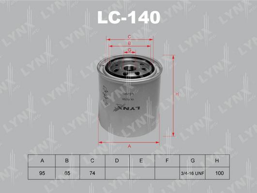 LYNXauto LC-140 - Yağ filtri furqanavto.az