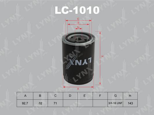 LYNXauto LC-1010 - Yağ filtri furqanavto.az