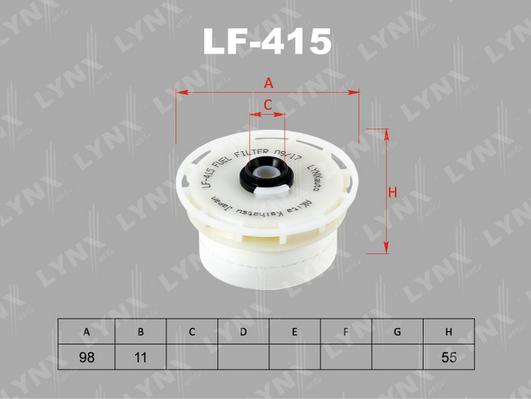 LYNXauto LF-415 - Yanacaq filtri furqanavto.az