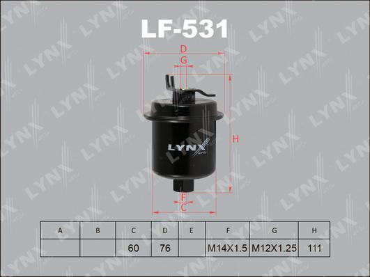 LYNXauto LF-531 - Yanacaq filtri furqanavto.az
