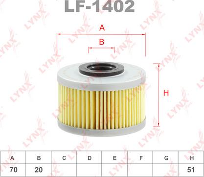 LYNXauto LF-1402 - Yanacaq filtri furqanavto.az