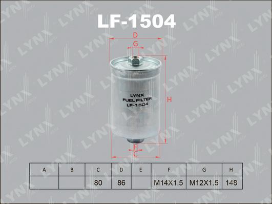 LYNXauto LF-1504 - Yanacaq filtri furqanavto.az