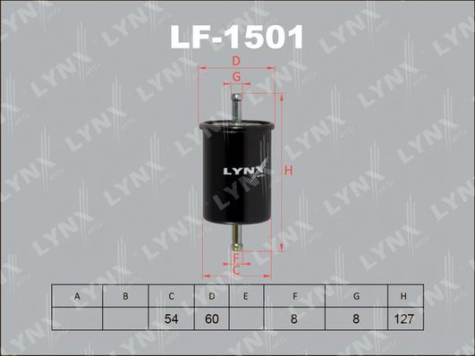 LYNXauto LF-1501 - Yanacaq filtri furqanavto.az