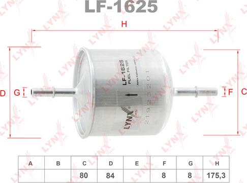 LYNXauto LF-1625 - Yanacaq filtri furqanavto.az