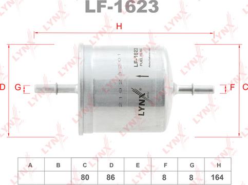 LYNXauto LF-1623 - Yanacaq filtri furqanavto.az