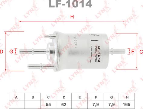 LYNXauto LF-1014 - Yanacaq filtri furqanavto.az