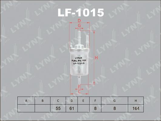 LYNXauto LF-1015 - Yanacaq filtri furqanavto.az