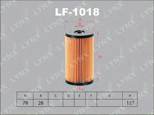 LYNXauto LF-1018 - Yanacaq filtri furqanavto.az