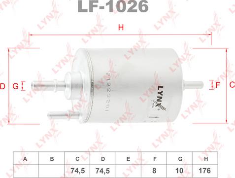 LYNXauto LF-1026 - Yanacaq filtri furqanavto.az