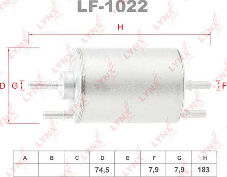 LYNXauto LF-1022 - Yanacaq filtri furqanavto.az