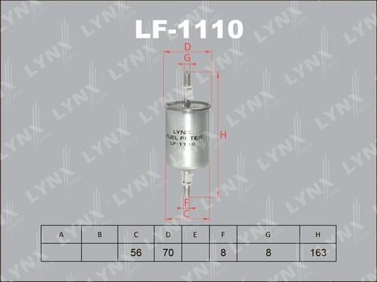 LYNXauto LF-1110 - Yanacaq filtri www.furqanavto.az