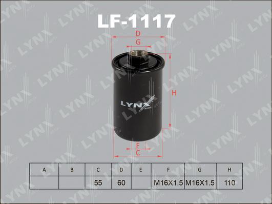 LYNXauto LF-1117 - Yanacaq filtri furqanavto.az