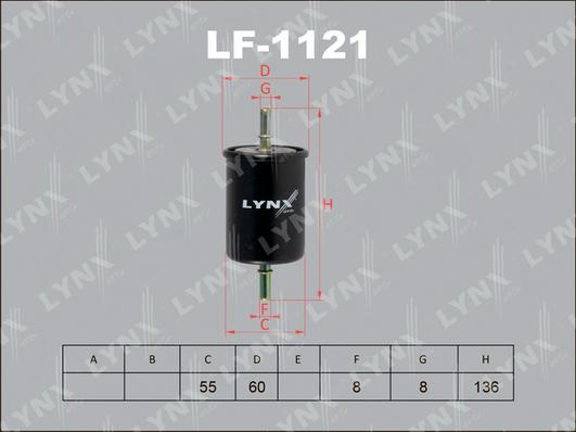 LYNXauto LF-1121 - Yanacaq filtri furqanavto.az