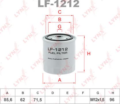 LYNXauto LF-1212 - Yanacaq filtri furqanavto.az