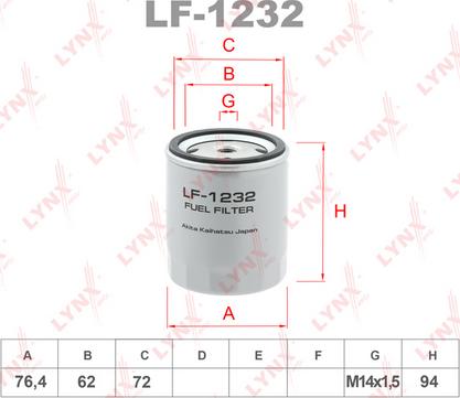 LYNXauto LF-1232 - Yanacaq filtri furqanavto.az
