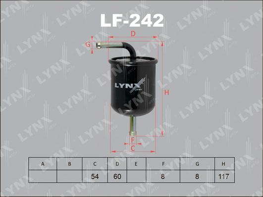 LYNXauto LF-242 - Yanacaq filtri furqanavto.az