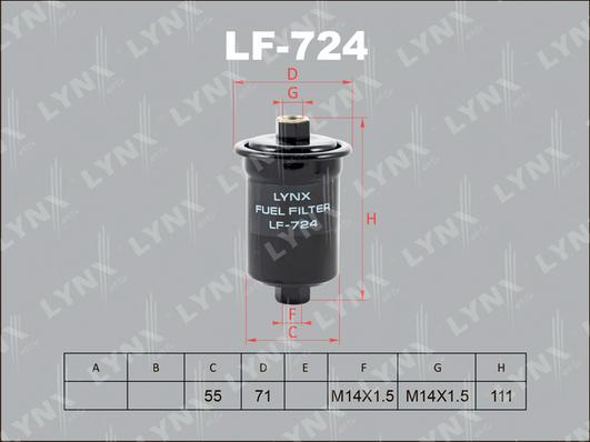 LYNXauto LF-724 - Yanacaq filtri furqanavto.az
