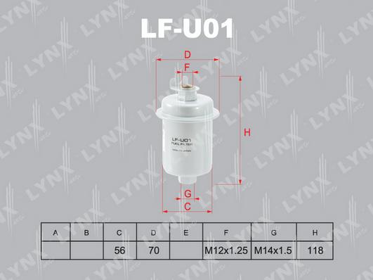 LYNXauto LF-U01 - Yanacaq filtri furqanavto.az