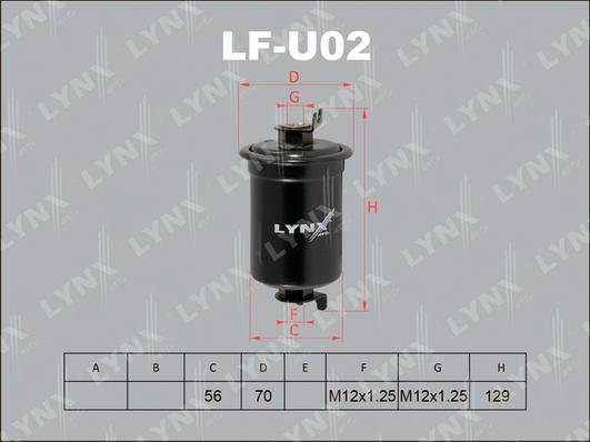 LYNXauto LF-U02 - Yanacaq filtri furqanavto.az
