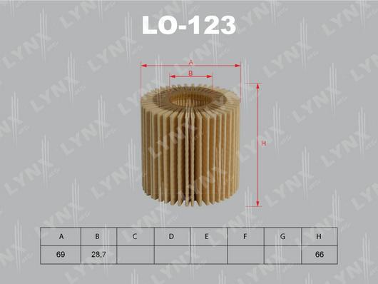 LYNXauto LO-123 - Yağ filtri furqanavto.az