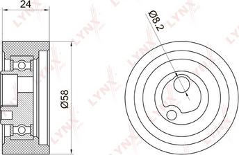 LYNXauto PB-1059 - Gərginlik kasnağı, vaxt kəməri furqanavto.az