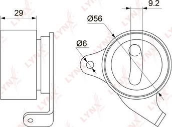 LYNXauto PB-1068 - Gərginlik kasnağı, vaxt kəməri furqanavto.az