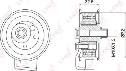 LYNXauto PB-1007 - Gərginlik kasnağı, vaxt kəməri furqanavto.az