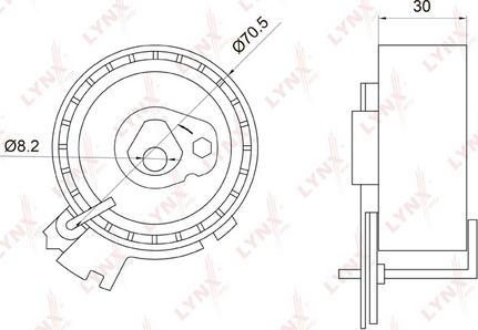 LYNXauto PB-1014 - Gərginlik kasnağı, vaxt kəməri furqanavto.az