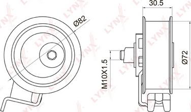 LYNXauto PB-1011 - Gərginlik kasnağı, vaxt kəməri furqanavto.az