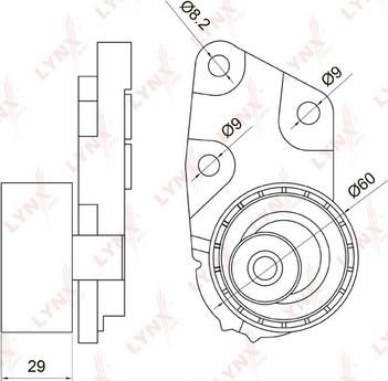 LYNXauto PB-1074 - Gərginlik kasnağı, vaxt kəməri furqanavto.az