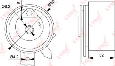 LYNXauto PB-1191 - Gərginlik kasnağı, vaxt kəməri furqanavto.az