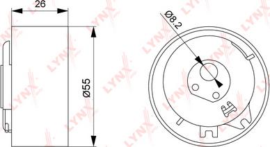 LYNXauto PB-1240 - Gərginlik kasnağı, vaxt kəməri furqanavto.az