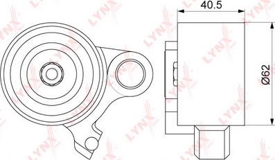 LYNXauto PB-1206 - Gərginlik kasnağı, vaxt kəməri furqanavto.az