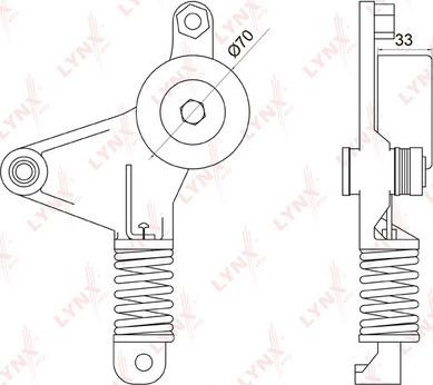 LYNXauto PT-3045 - Kəmər Dartıcı, v-yivli kəmər www.furqanavto.az