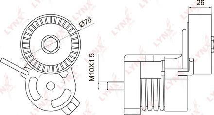 LYNXauto PT-3008 - Kəmər Dartıcı, v-yivli kəmər furqanavto.az