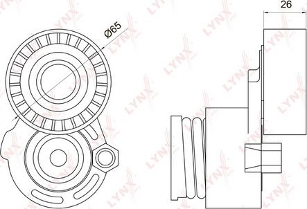 LYNXauto PT-3035 - Kəmər Dartıcı, v-yivli kəmər furqanavto.az