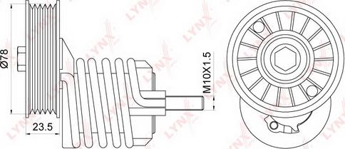 LYNXauto PT-3164 - Kəmər Dartıcı, v-yivli kəmər furqanavto.az