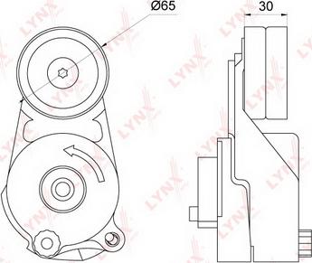 LYNXauto PT-3162 - Kəmər Dartıcı, v-yivli kəmər furqanavto.az