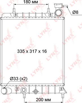 LYNXauto RB-1046 - Radiator, mühərrikin soyudulması furqanavto.az