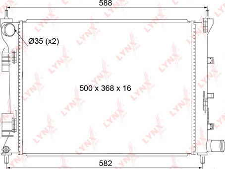 LYNXauto RB-1048 - Radiator, mühərrikin soyudulması furqanavto.az