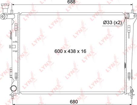 LYNXauto RB-1054 - Radiator, mühərrikin soyudulması furqanavto.az