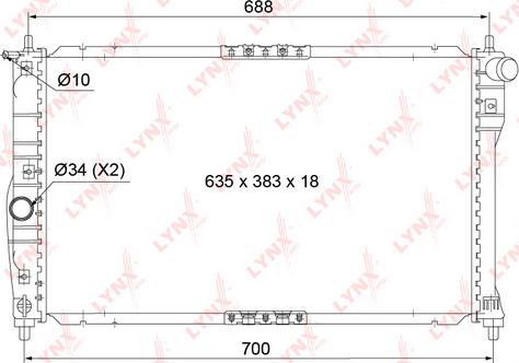 LYNXauto RB-1029 - Radiator, mühərrikin soyudulması furqanavto.az