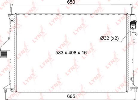 LYNXauto RB-1024 - Radiator, mühərrikin soyudulması furqanavto.az