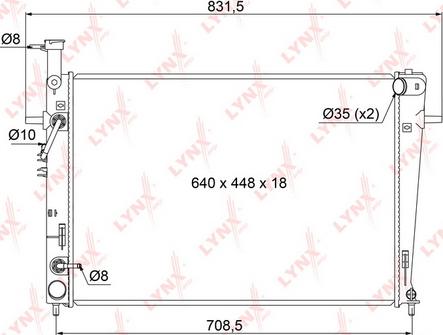 LYNXauto RB-1072 - Radiator, mühərrikin soyudulması furqanavto.az